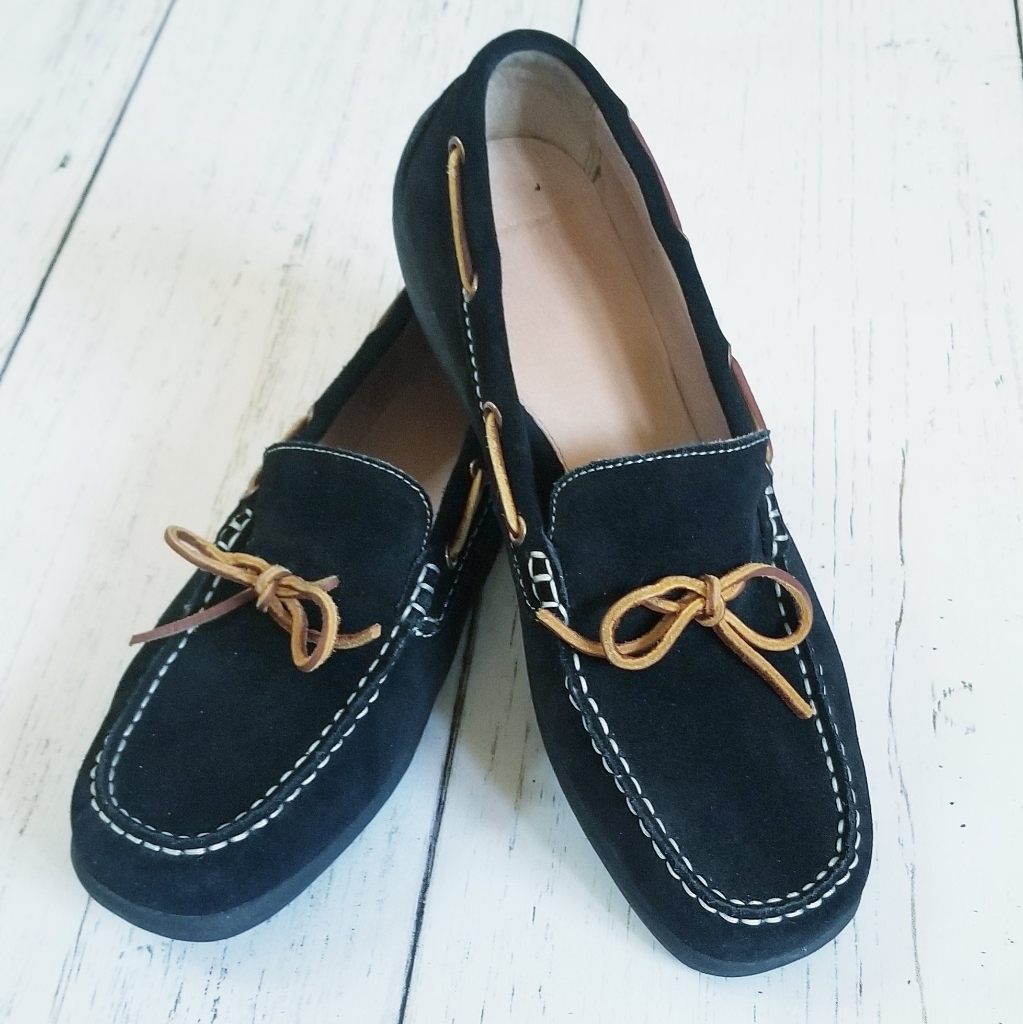 Mens Lace Up Moccasins Slip On Shoes